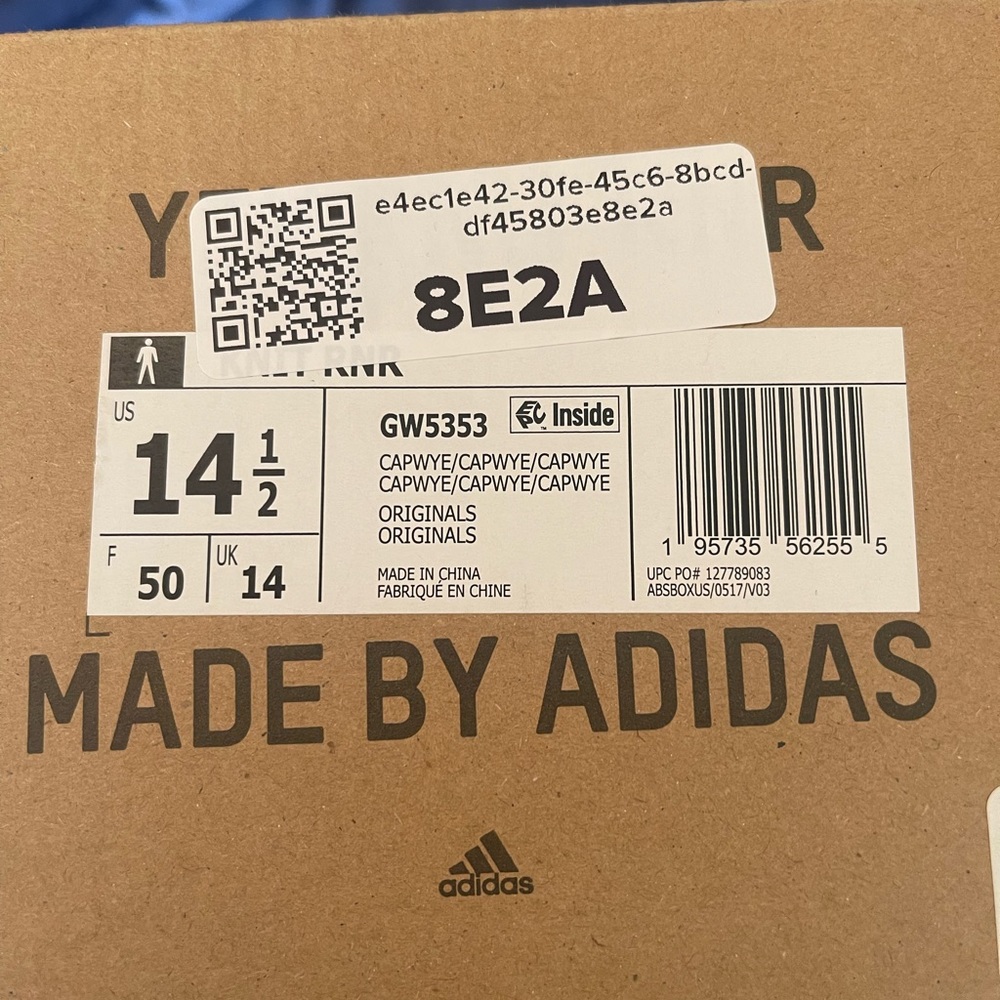 Adidas yeezy knit runner size 14.5 yellow worn once